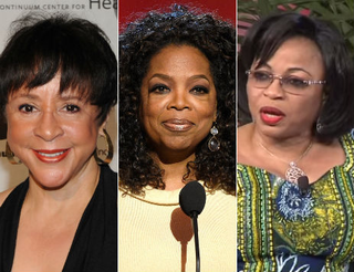 Sheila Johnson; Oprah Winfrey; Folorunsho Alakija Jason Kempin/Getty Images; Kevork Djansezian/Getty Images; YouTube Screenshot